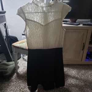 Black and white dress